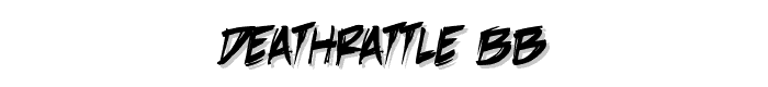 DeathRattle BB font